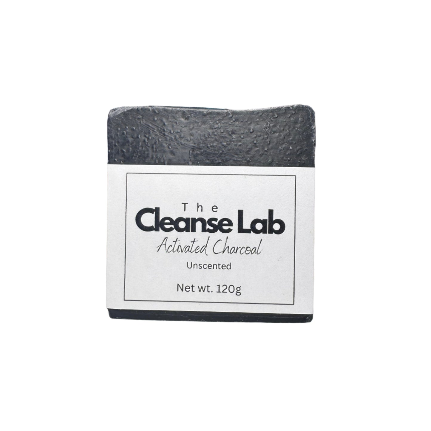 Activated charcoal natural soap unscented front