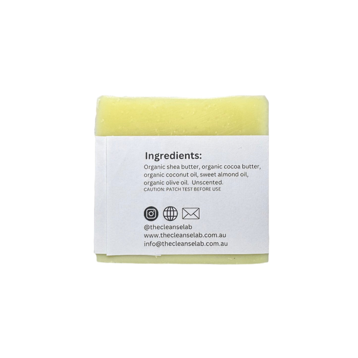 Baby bar natural soap back