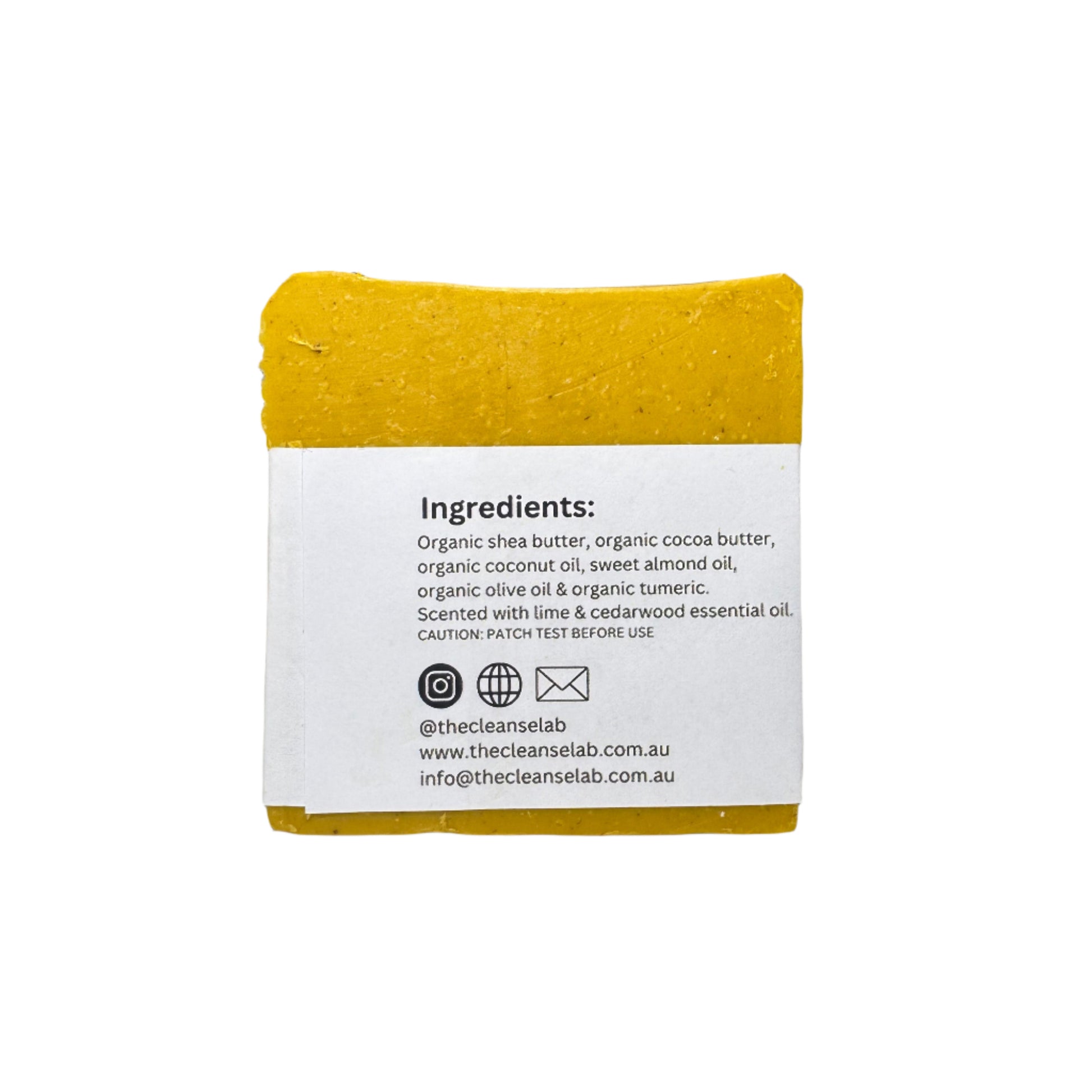 Turmeric natural soap back