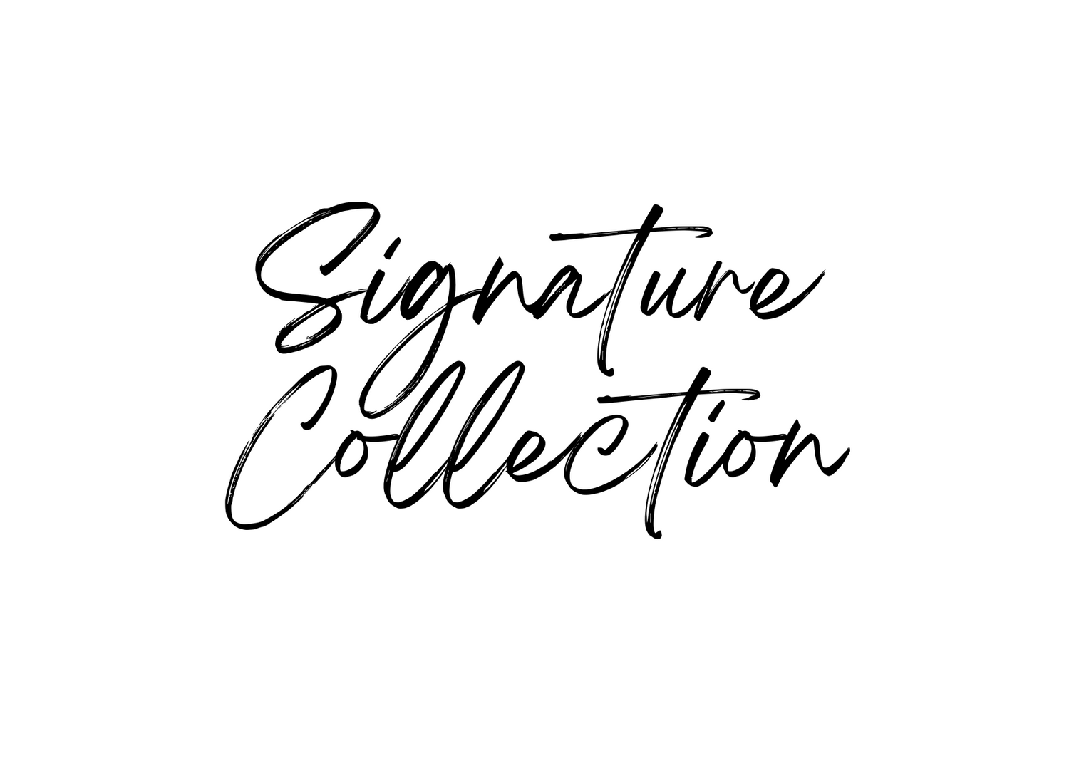 Signature collection calligraphy