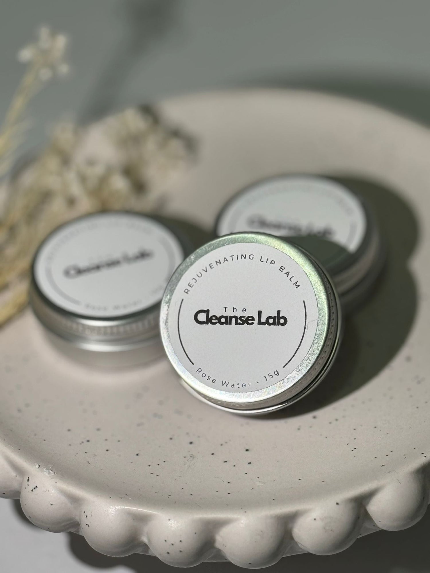 The Cleanse Lab lip balm jar
