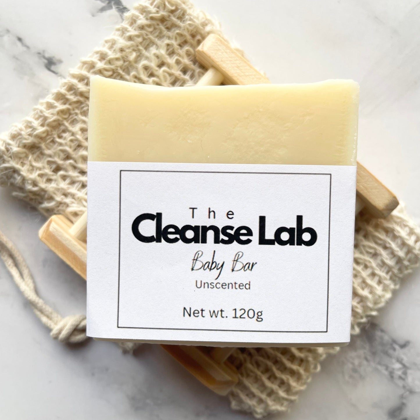 Baby bar natural soap, front