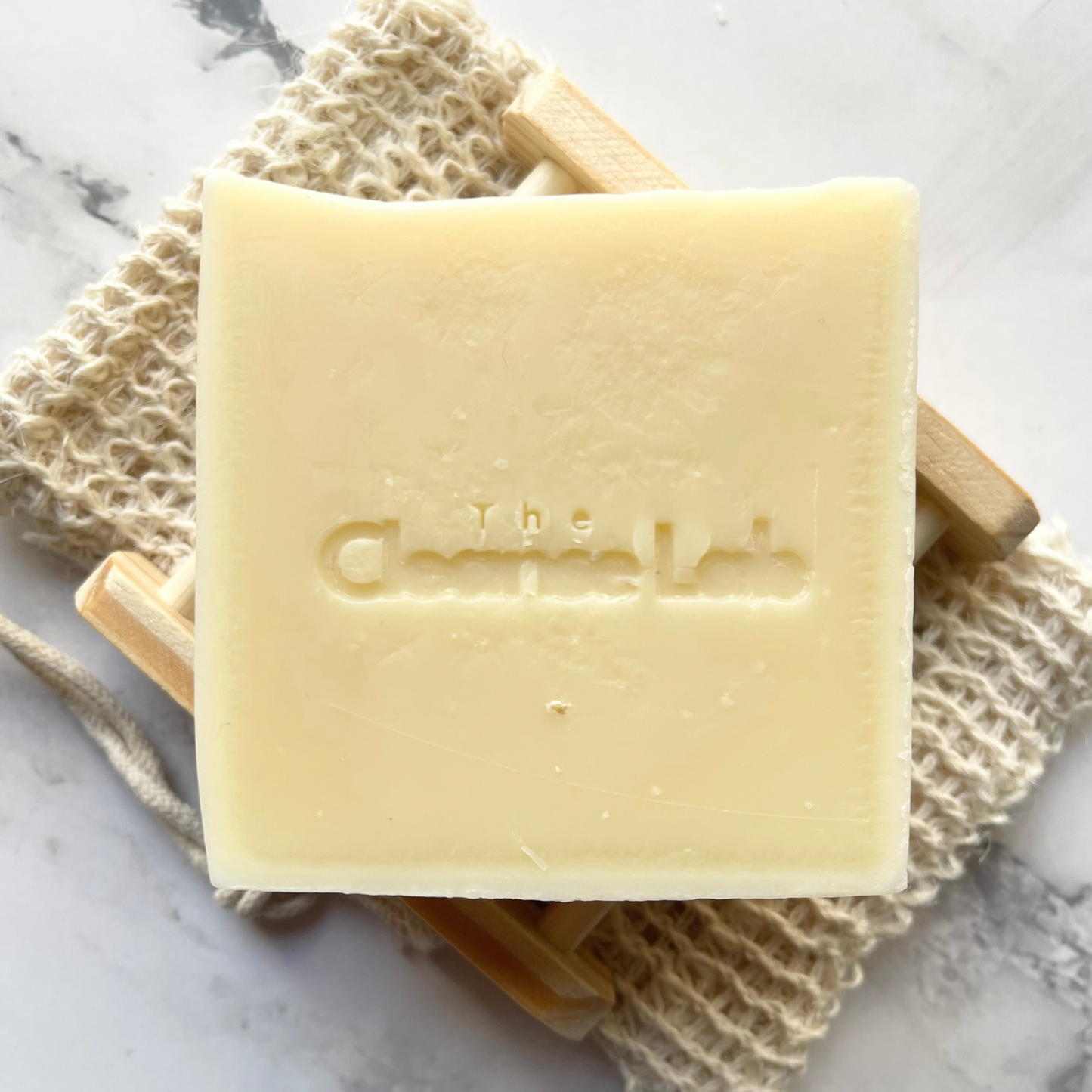 Baby bar natural soap, front stamp